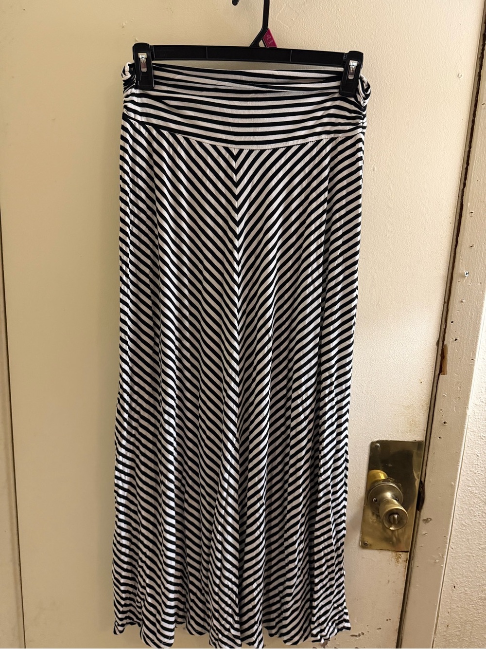 Merona Black and White Chevron Maxi Skirt